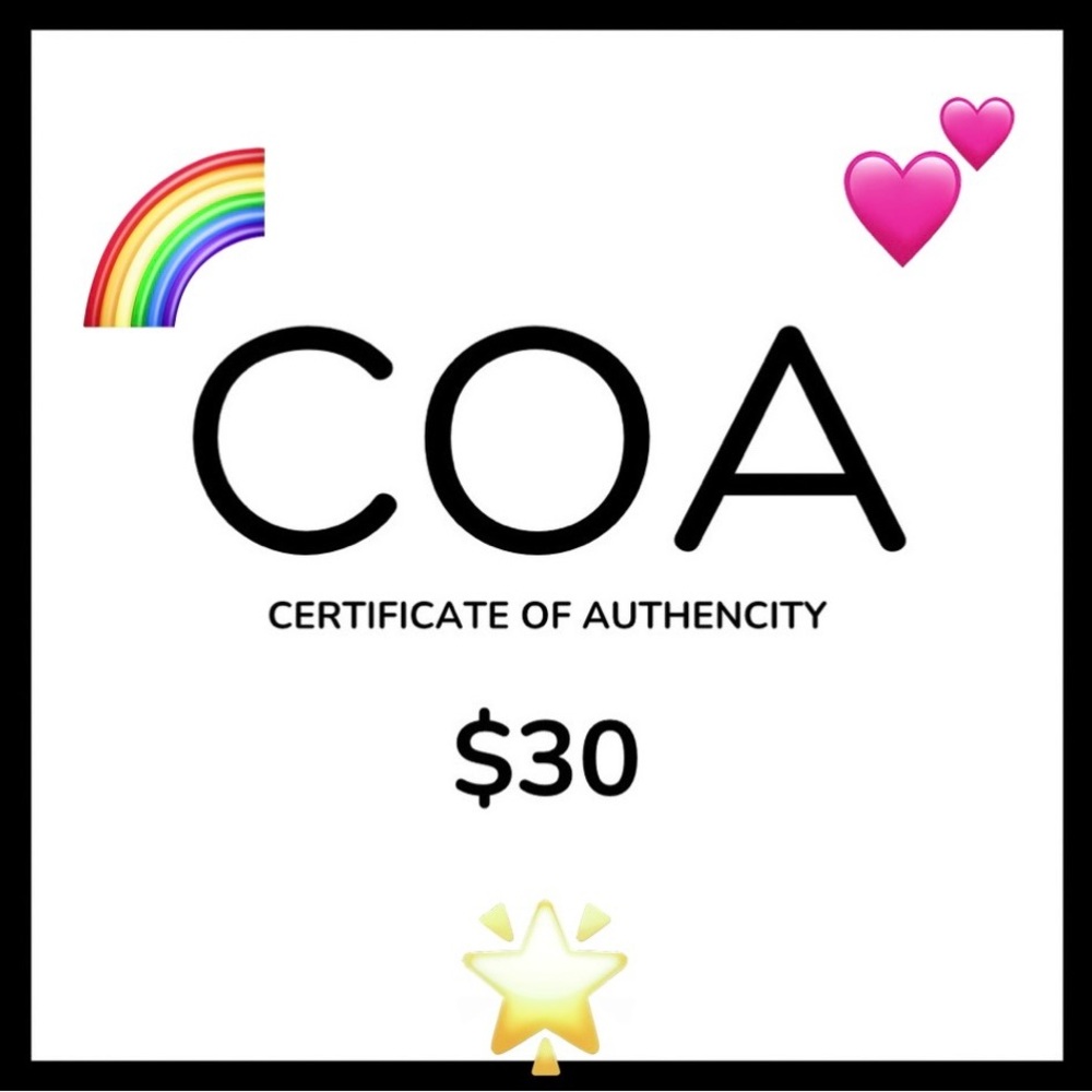 Certificate of Authenticity available